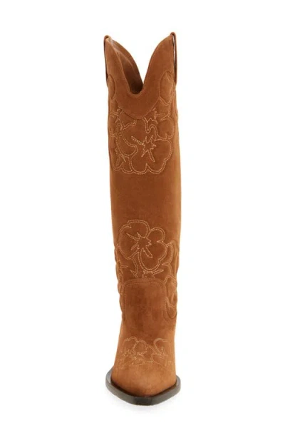 Stuart Weitzman Felix Western Boot In Brown