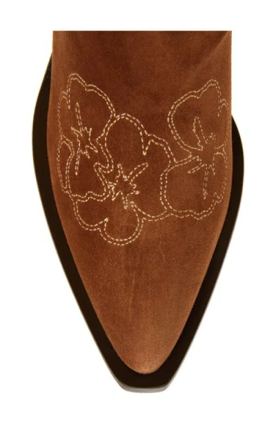 Stuart Weitzman Felix Western Boot In Brown