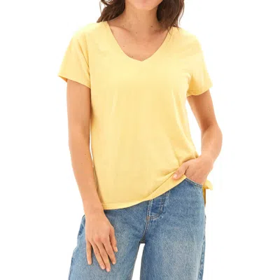 Threads 4 Thought Pattie V-neck Triblend T-shirt In Orange