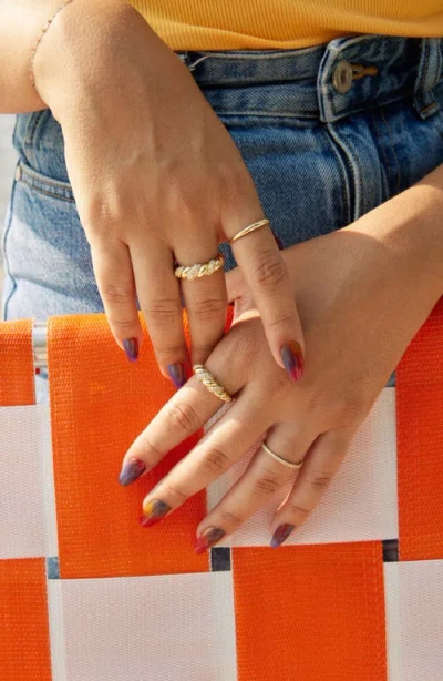 Ana Luisa Rope Pave Ring In Gold