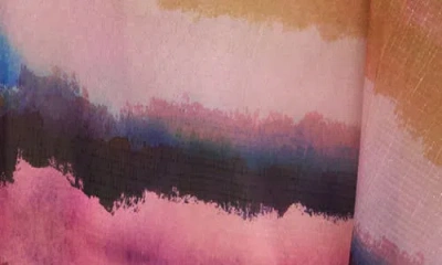 Kay Unger Normani One-shoulder Chiffon Gown In Multi