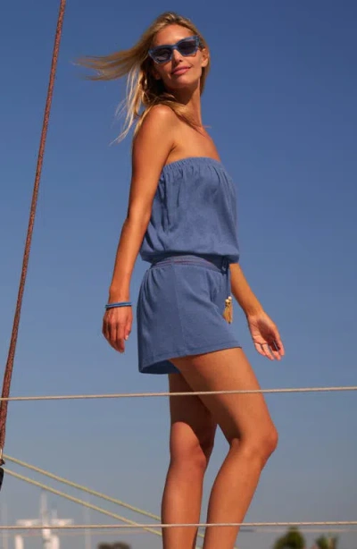 Soluna Sunset Cover-up Romper In Blue