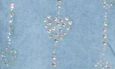 Nikki Lund Keyla Embellished Button-up Shirt In Blue