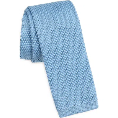 Clifton Wilson Baby Blue Knit Silk Tie