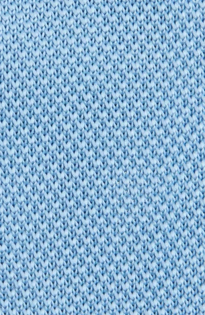 Clifton Wilson Baby Blue Knit Silk Tie