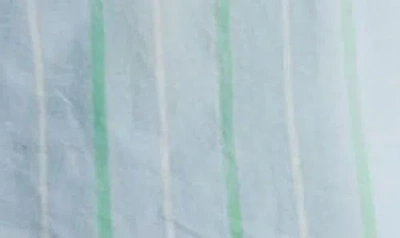 Lunya Airy Cotton Curved Hem Boxer Azure Stripe In Blue