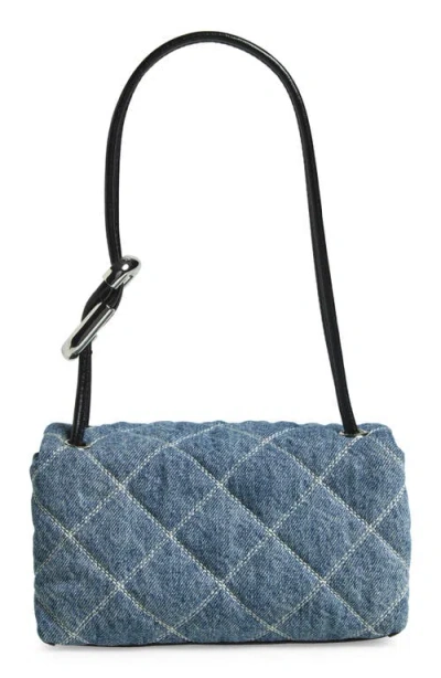 Marc Jacobs Quilted Chain Strap Top Handle Shoulder Bag In Blue