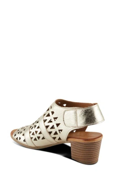 Spring Step Dorotha Cutout Block Heel Sandal