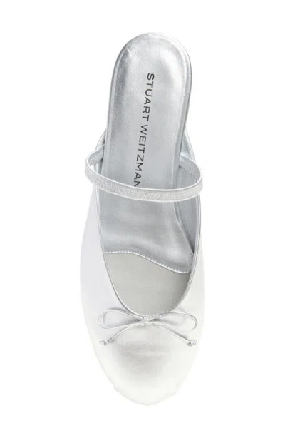 Stuart Weitzman Prima Bow Ballet Mule