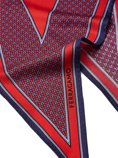 Ferragamo Geometric-patterned Silk Scarf