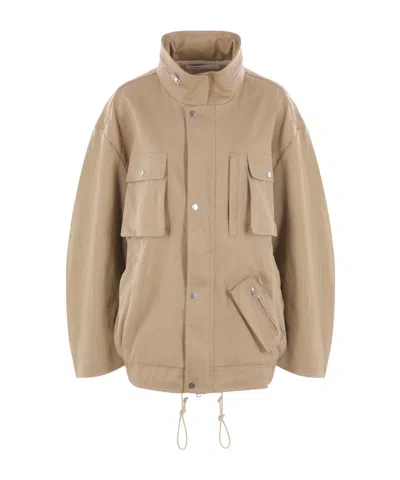 Niccolò Pasqualetti Drawstring Hem High Collar Utility Jacket