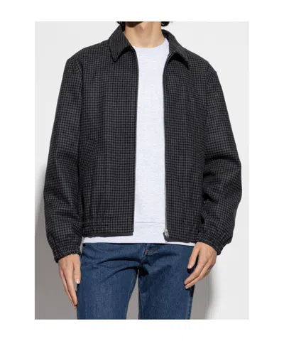 Apc Gilbert Zip-up Houndstooth Jacket