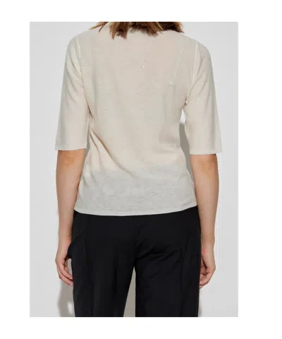 Fabiana Filippi Fitted Cotton Top Ribbed Texture