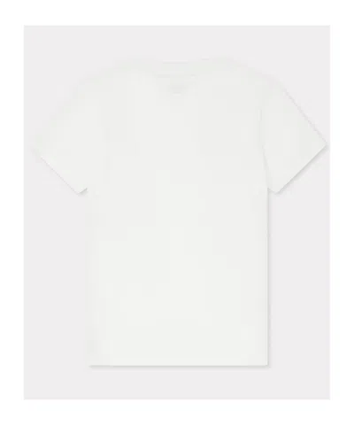 Kenzo Embroidered Logo T-shirt In White