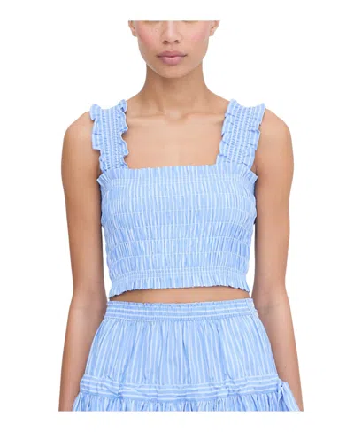 Hill House Home The Azalea Nap Top Blue Stripe