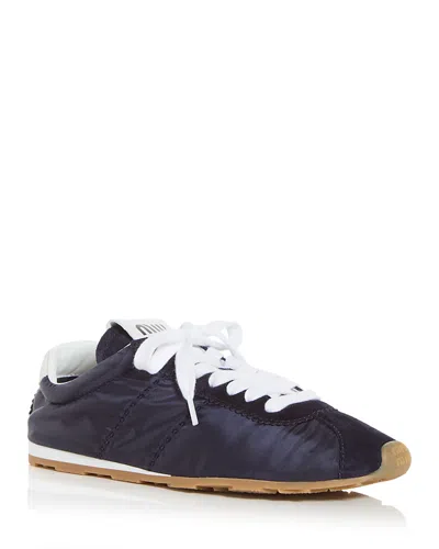 Miu Miu Plume Low Top Sneakers Technical Fabric