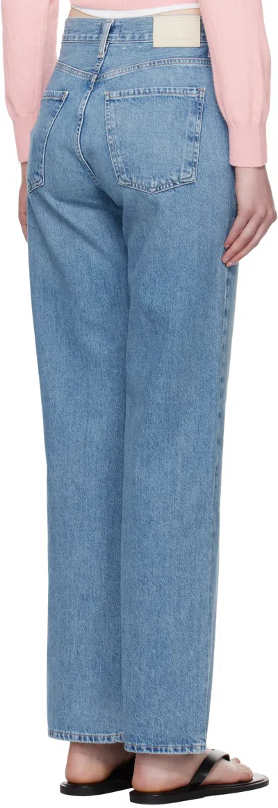 Citizen Of Humanity Blue Annina High Rise Wide Leg 33 Jeans In Blue