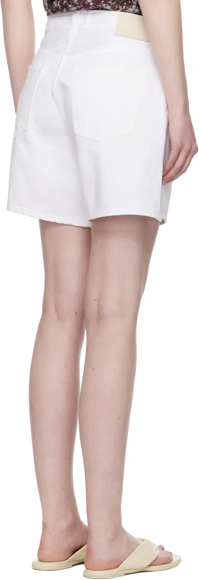 Citizen Of Humanity Citizens Of Humanity Brynn Drawstring Denim Shorts In White