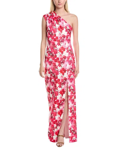 Rene Ruiz One-shoulder Gown In Red