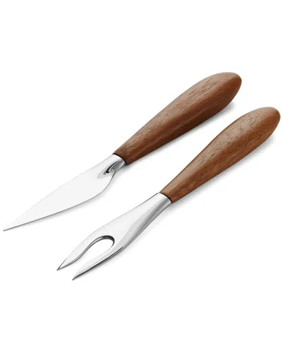 Nambe Nambé Curvo Cheese Set Knife & Fork