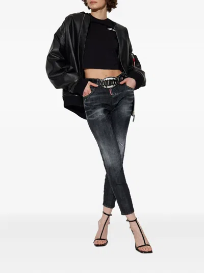 Dsquared2 Logo Patch Slim-fit Jeans