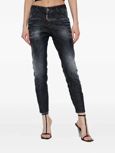 Dsquared2 Logo Patch Slim-fit Jeans