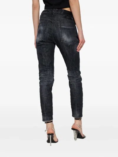 Dsquared2 Logo Patch Slim-fit Jeans