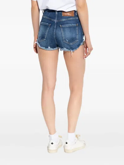 Dsquared2 Denim Shorts With Belt Loops