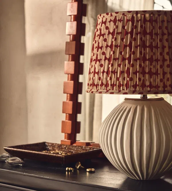 Romneya Silk Pleated Lampshade