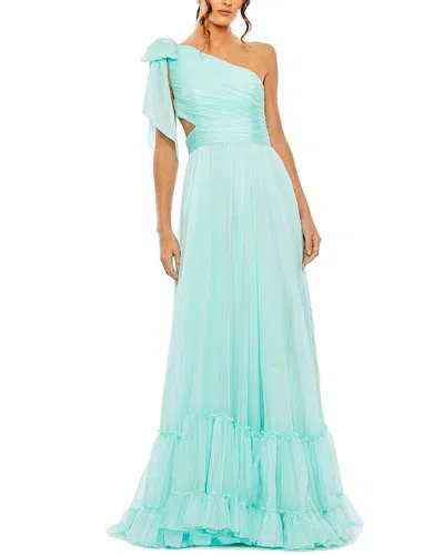 Mac Duggal Tiered One Shoulder Ruched Gown