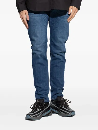 Diesel Slim-fit Distressed Denim Pants With Vintage Wash