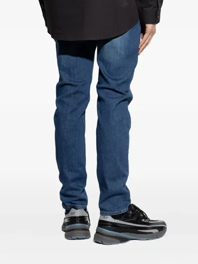 Diesel Slim-fit Distressed Denim Pants With Vintage Wash