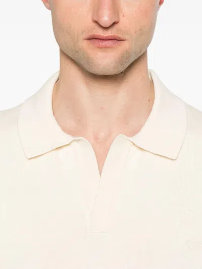 Maison Kitsuné Bold Fox Head Embroidered Knitted Polo