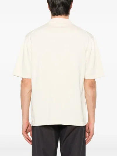 Maison Kitsuné Bold Fox Head Embroidered Knitted Polo