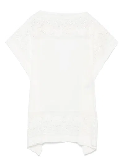 Ermanno Scervino Embroidered Silk Short Dress