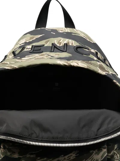Givenchy Essential U Backpack In Nylon With Camo Print In Multi