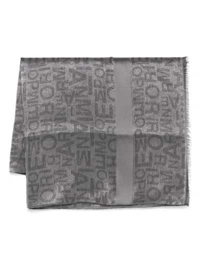 Emporio Armani Stylish Logo-patterned Modal Scarf