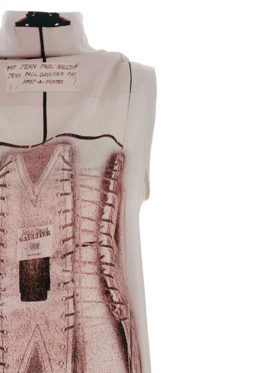 Jean Paul Gaultier Graphic-print Sleeveless Maxi Dress