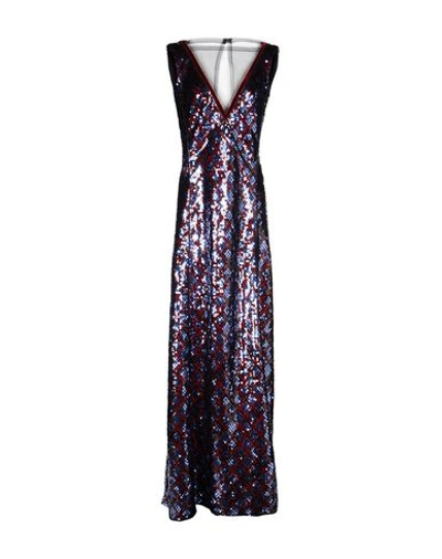 Shop Marc Jacobs Long Dresses In Dark Blue