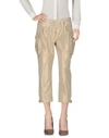 ERMANNO SCERVINO ERMANNO SCERVINO WOMAN CROPPED PANTS BEIGE SIZE 4 POLYESTER,36902092WK 4
