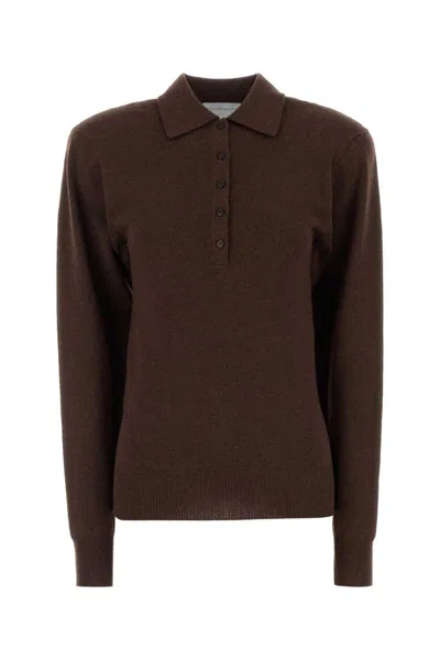 Stella Mccartney Collar Design Cashmere Blend Polo Shirt