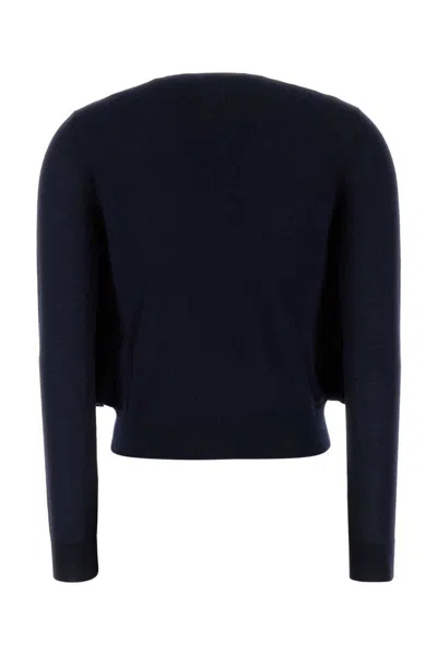 Loewe Midnight Wool Cropped Layered Cardigan
