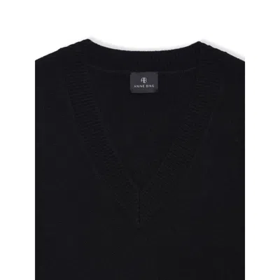 Anine Bing Cashmere Sweaters In Black