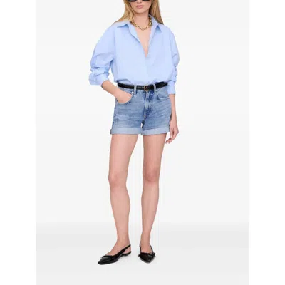 Anine Bing Denim Shorts With Multiple Pockets