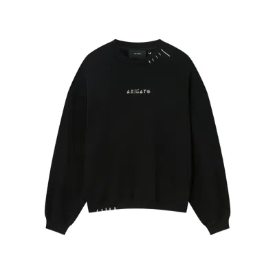 Axel Arigato Soft Cotton Loop Sweatshirt With Iconic Monogram In Blue