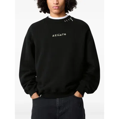 Axel Arigato Soft Cotton Loop Sweatshirt With Iconic Monogram In Blue
