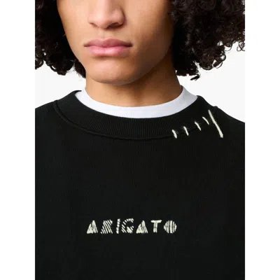 Axel Arigato Soft Cotton Loop Sweatshirt With Iconic Monogram In Blue