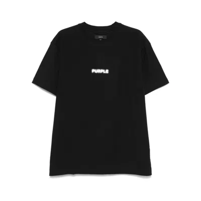 Purple Brand Textured Graphic Logo Tee