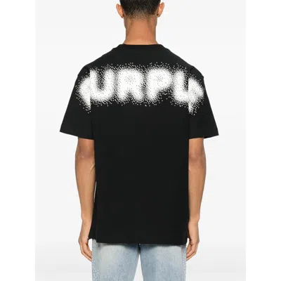 Purple Brand Textured Graphic Logo Tee
