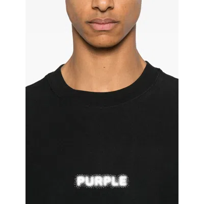 Purple Brand Textured Graphic Logo Tee